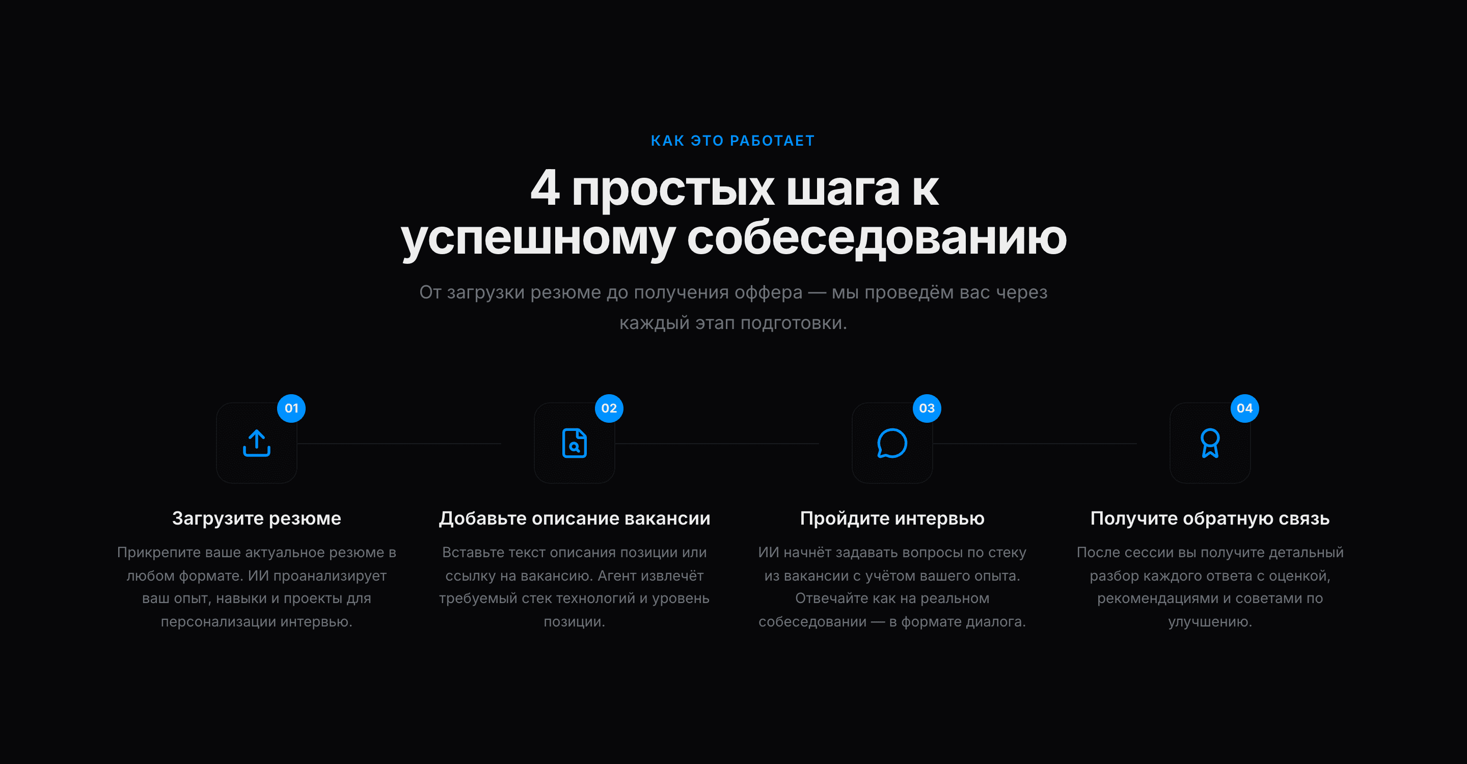 InterviewAI — шаблон ИИ-тренажёра для собеседований — 3