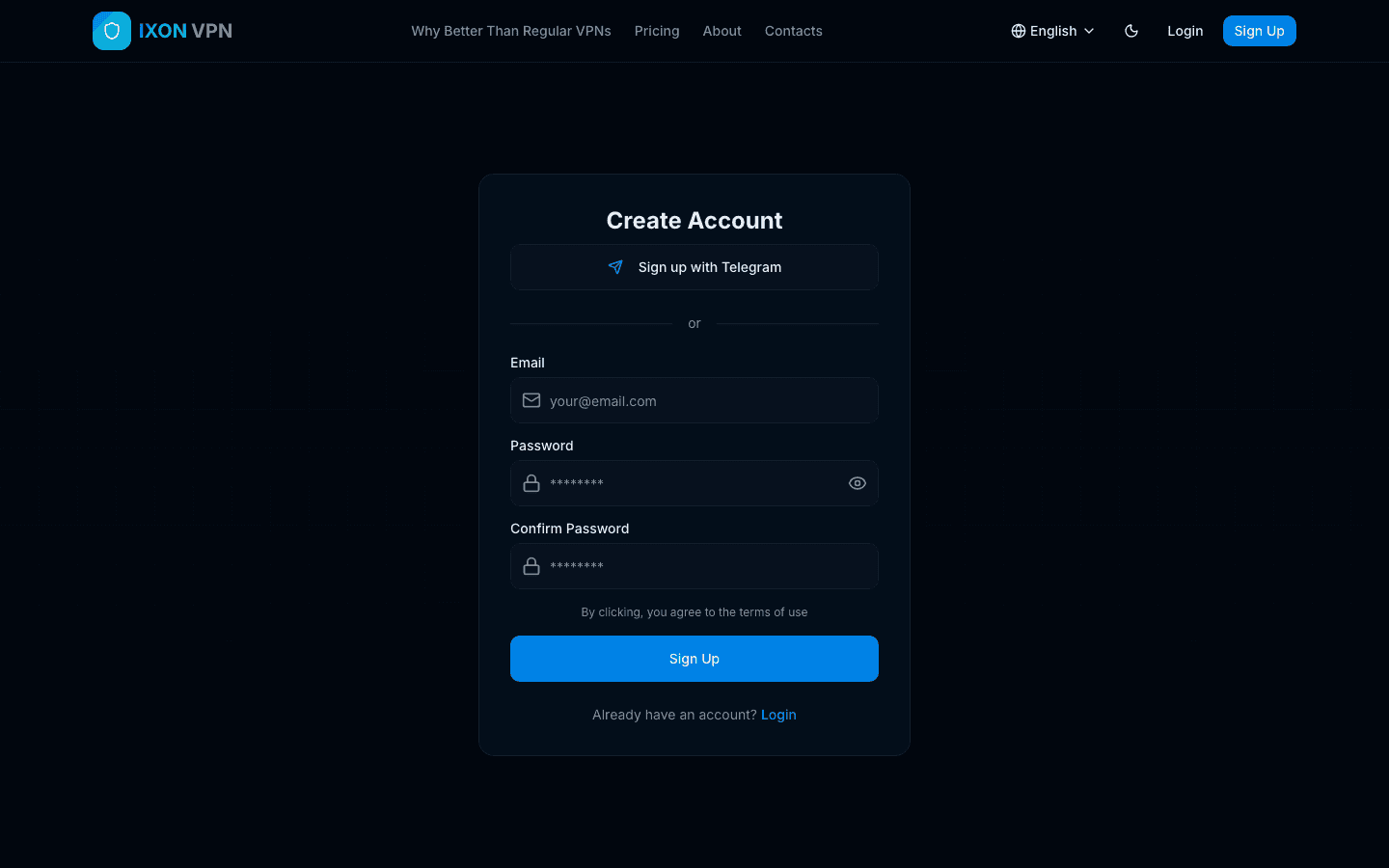 IXON VPN — лендинг премиум VPN-сервиса — 7