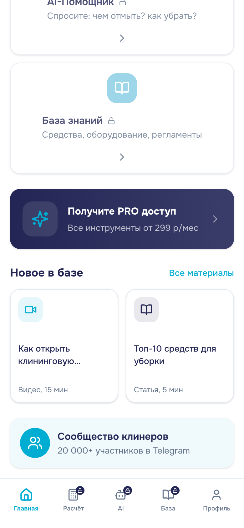 PROFESSIONALL — Telegram Mini App для клинеров — 5